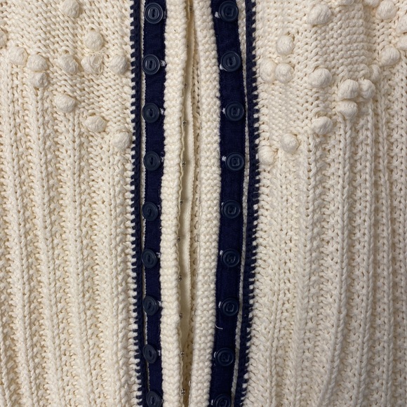 H&M short sleeve ivory hook and eye machine washable cardigan size 14 - Picture 2 of 8